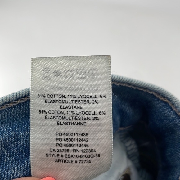 ARITZIA Denim Forum jeans the Lola high rise skinny crop jeans sz 27 - Picture 6 of 10